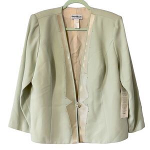 NWT Karen Miller Sage Studded Jacket Size 20W